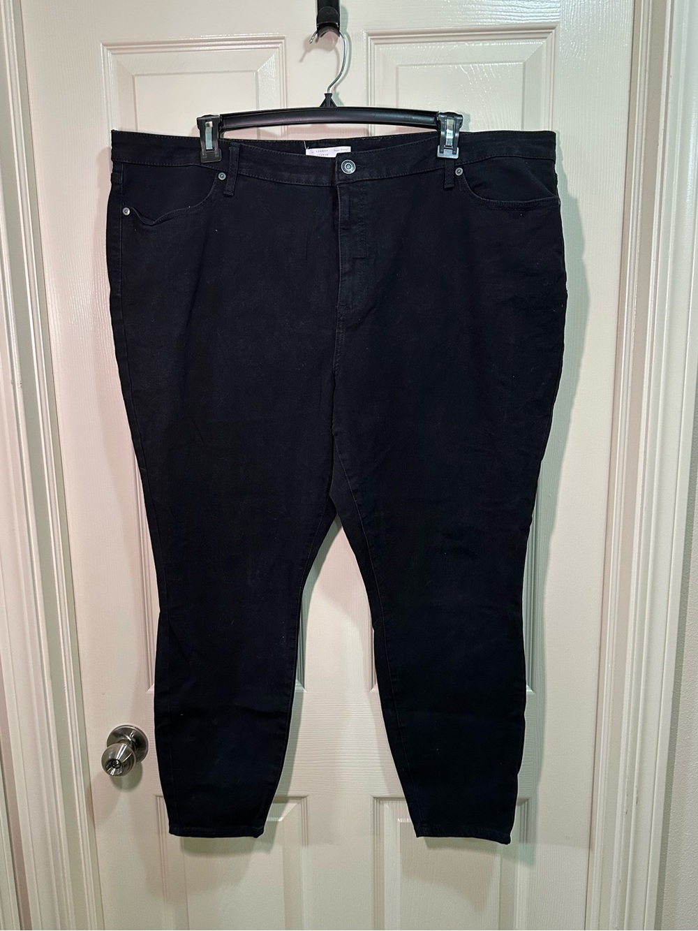 Lauren Conrad Super Skinny Jeans Plus Size 24WL Black Long Stretch